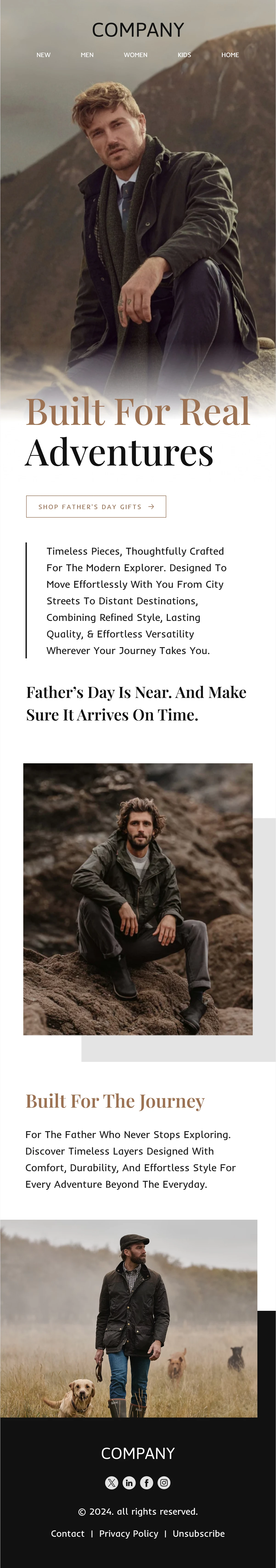 Father’s Day Email Template
