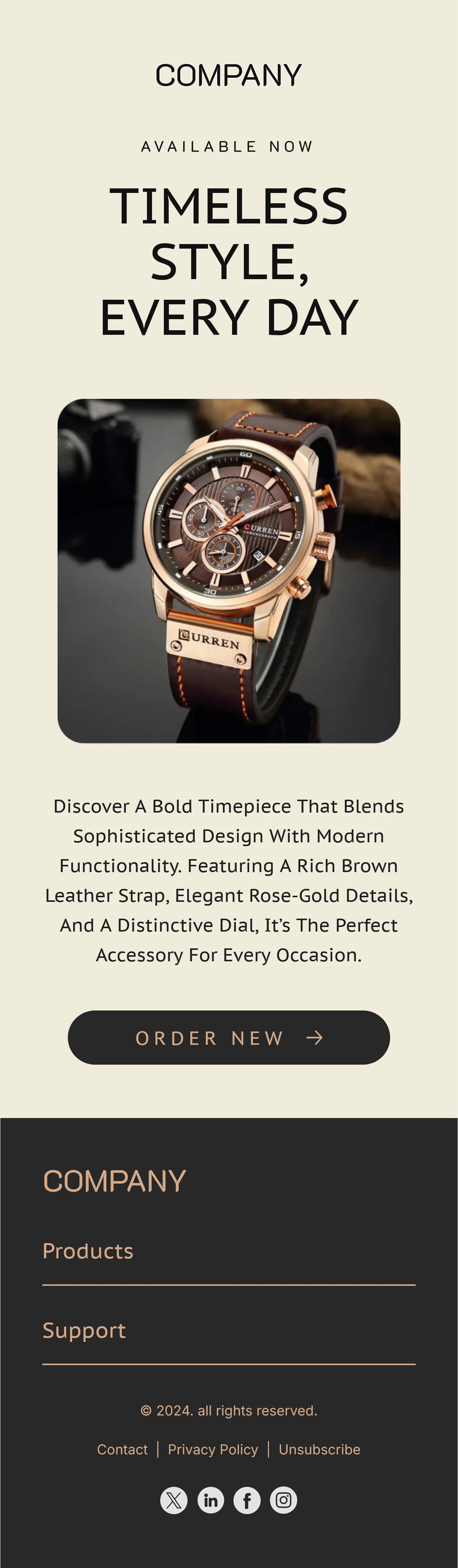 Watch Email Template