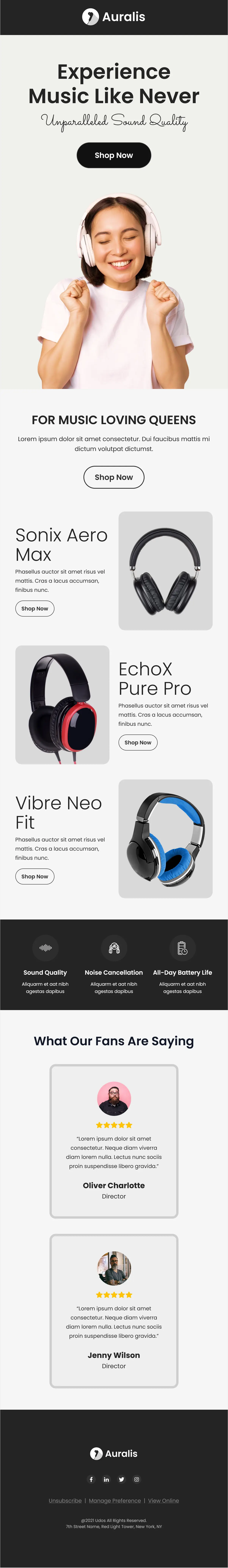Music Newsletter Template