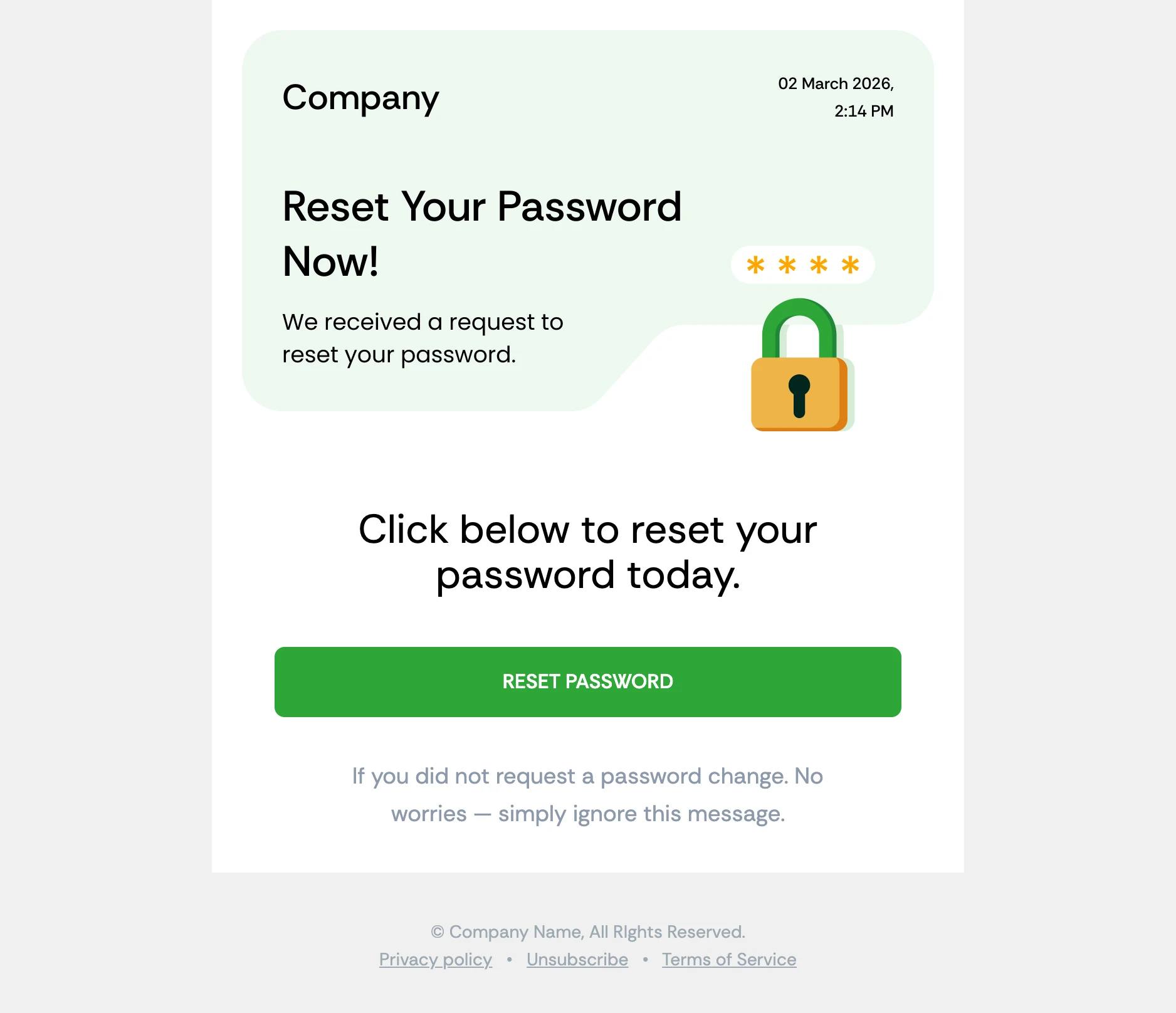 Password reset email built from MailEditor modules